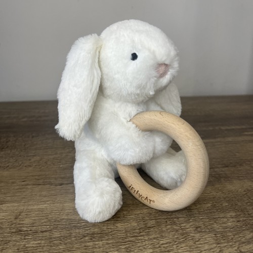 Jellycat white rabbit wooden - jellycat,