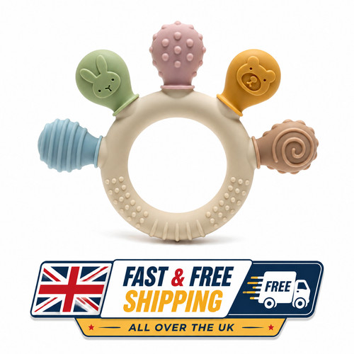 Cute silicone baby teething - cute,