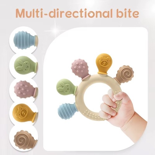 Cute silicone baby teething - cute,