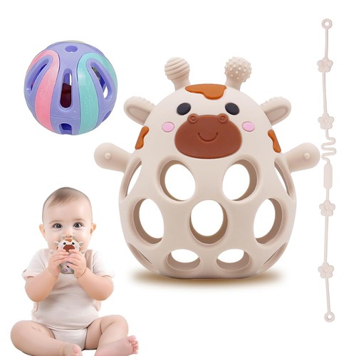 Teething ring rattle for - ring,