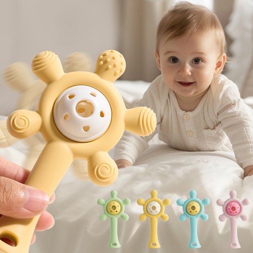 Silicone baby rattle toy - baby,
