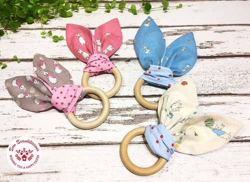 Handmade wooden baby teething