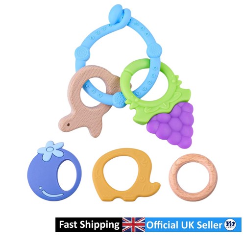 Natural wood silicone baby - natural,