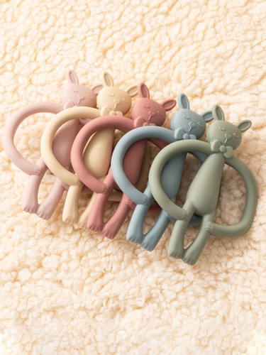 Baby silicone teether toy - silicone,