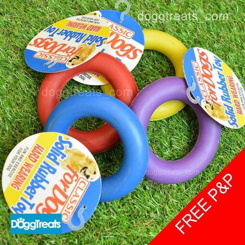 Rubber ring dog - toy, solid