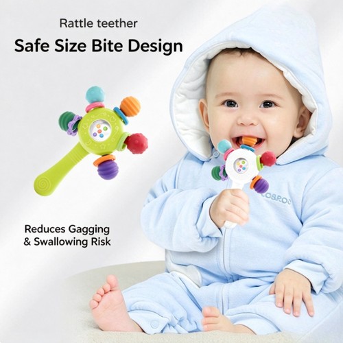 Baby rattle teether toy bpa - teether,