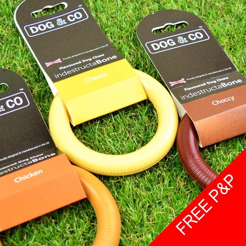 Indestructabone dog chew ring - chew,