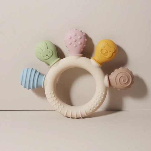 Cute silicone baby teething - cute,