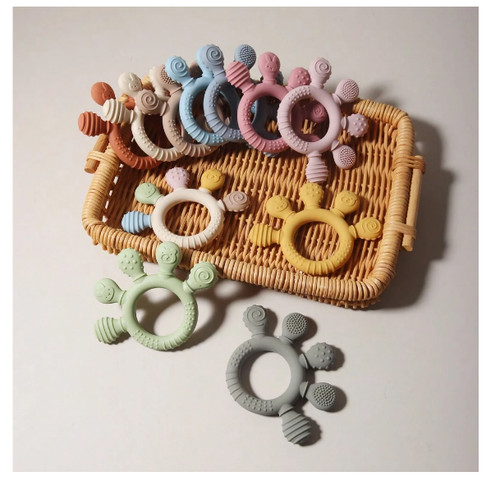 Cute silicone baby teething - silicone,