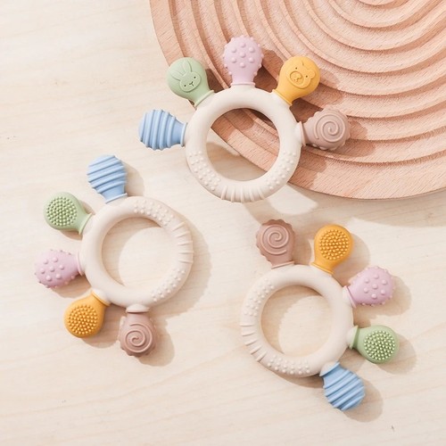 Cute silicone baby - cute, teething